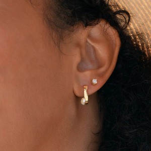 Wholesale 925 Sterling Silver Freshwater Pearl Geometric CZ Stud Earrings 40500119 Wholesale 925 Sterling Silver Freshwater Pearl Geometric CZ Stud Earrings 40500119