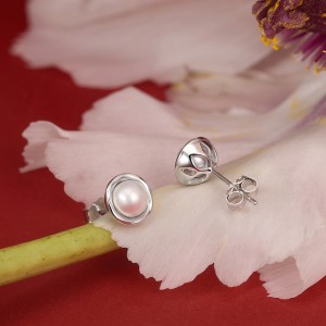 Wholesale 925 Sterling Silver Freshwater Pearl Stud Earrings 40500130 Wholesale 925 Sterling Silver Freshwater Pearl Stud Earrings 40500130