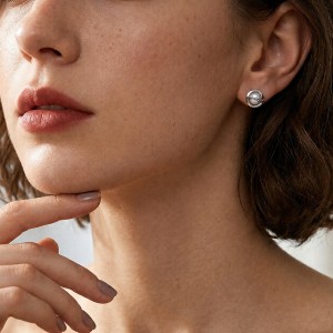 Wholesale 925 Sterling Silver Freshwater Pearl Knot Screw Back Stud Earrings 40500134 Wholesale 925 Sterling Silver Freshwater Pearl Knot Screw Back Stud Earrings 40500134