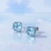 Square Zirconia Screw Back Earrings 40600002