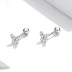 Zirconia Butterfly Screw Back Earrings 40600008