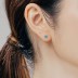 Mini Opal Heart Screw Back Earring 40600013