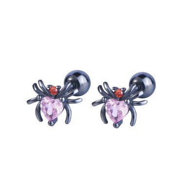 Mini Zirconia Spider Screw Back Stud Earring 40600018