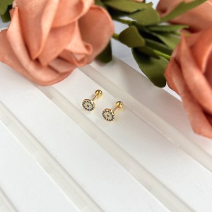 Blue Eye Screw Back Stud Earring 40600019