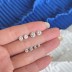 3/4/5/6mm Zirconia Screw Back Stud Earring 40600020