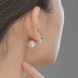 Shiny 12mm Pearl Screw Back Stud Earring 40600021