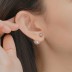 Shiny 12mm Pearl Screw Back Stud Earring 40600021