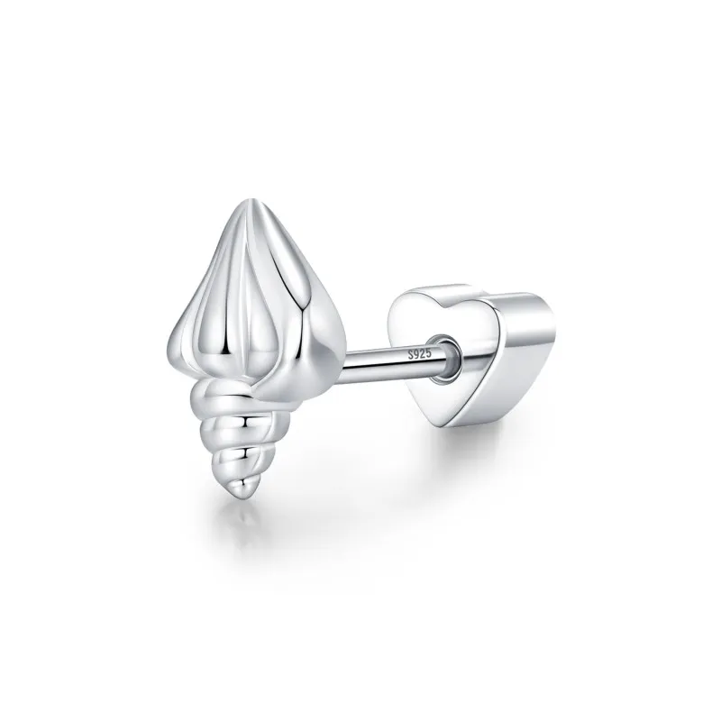 Wholesale 925 Sterling Silver Conch Shell Cartilage Stud 40600023 Wholesale 925 Sterling Silver Conch Shell Cartilage Stud 40600023