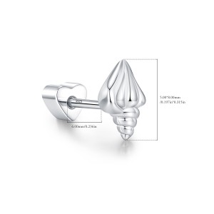 Wholesale 925 Sterling Silver Conch Shell Cartilage Stud 40600023