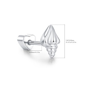 Wholesale 925 Sterling Silver Conch Shell Cartilage Stud 40600023