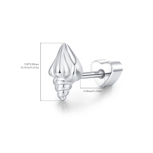 Wholesale 925 Sterling Silver Conch Shell Cartilage Stud 40600023