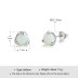 7mm Round Opal Stud Earring 40700001