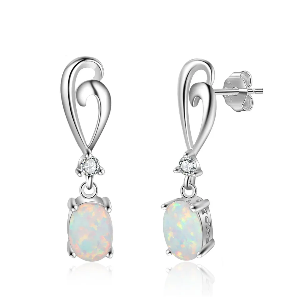 Vintage Oval Opal Stud Earring 40700003