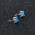 Vintage Oval Opal Stud Earring 40700006