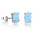 Blue Oval Opal Stud Earring 40700012