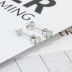 White Round Opal Stud Earring 40700016