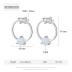 Zirconia Round Opal Stud Earring 40700017