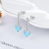 Zirconia Hearts Opal Party Stud Earring 40700024