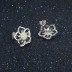 Flower White Opal Stud Earring 40700028