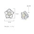 Flower White Opal Stud Earring 40700028