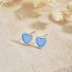 Heart Opal Stud Earring 40700029