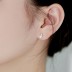 Zirconia Round Opal Stud Earring 40700030