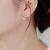 Zirconia Circle Opal Stud Earring 40700031