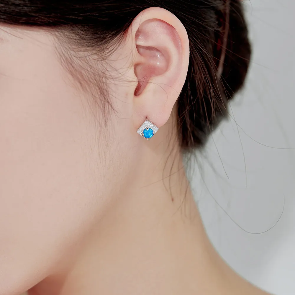 Vintage Zirconia Opal Stud Earring 40700032 - image1