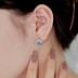 Vintage Zirconia Opal Stud Earring 40700032