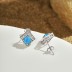 Vintage Zirconia Opal Stud Earring 40700032