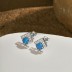 Vintage Zirconia Opal Stud Earring 40700032