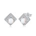 Vintage Zirconia Opal Stud Earring 40700032