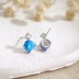 Shiny Zirconia Opal Stud Earring 40700033