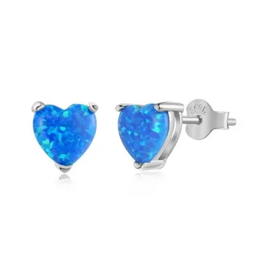 Heart Opal Stud Earring 40700034