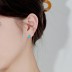 Vintage Zirconia Oval Opal Stud Earring 40700035