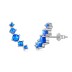 Unique Blue Opal Stud Earring 40700039