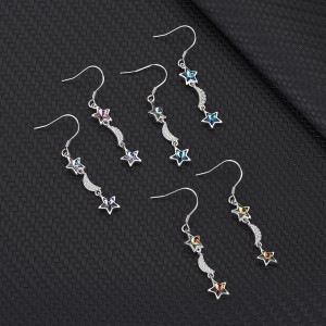 Austrian Crystals Butterfly Cubic Zirconia Star Moon Dangle Earring 50100001