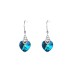 Austrian Crystals Love Heart Cubic Zirconia Dangle Earring 50100004