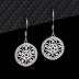 Cubic Zirconia Circle Flower Dangle Earring 50100005