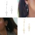 925 Sterling Silver Gothic Knife Dangle Earring 50100007