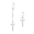 925 Sterling Silver Gothic Knife Dangle Earring 50100007