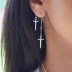 925 Sterling Silver Gothic Knife Dangle Earring 50100007