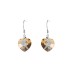 Austrian Crystals Heart Dangle Earrings 50100008