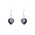 Austrian Crystals Heart Dangle Earrings 50100008