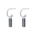 Vintage Zirconia Cylinder Dangle Drop Earrings 50100012