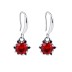 Vintage Zirconia Flower Dangle Earrings 50100015