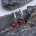 Vintage Zirconia Flower Dangle Earrings 50100015