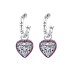 Vintage Heart Zirconia Dangle Earrings 50100017