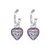 Vintage Heart Zirconia Dangle Earrings 50100017