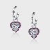 Vintage Heart Zirconia Dangle Earrings 50100017